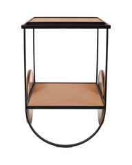 Magenta serving trolley with three removable trays - Camel