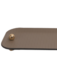 Olimpia large tray with gold details in Taupe
