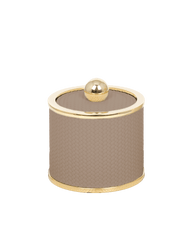 Olimpia Taupe Round Box