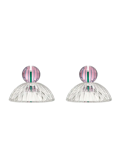 Louis Place Card Holder Pink Clear