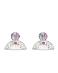 Louis Place Card Holder Pink Clear