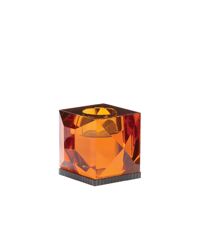 Ophelia Tealight Holder Amber