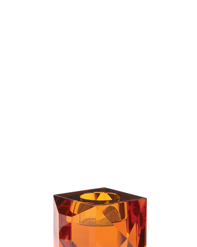 Ophelia Tealight Holder Amber