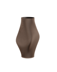 Bloz Vase in Deep Taupe 30 cm
