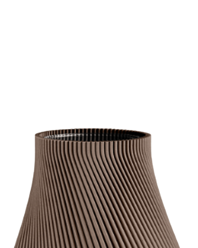 Bloz Vase in Deep Taupe 30 cm