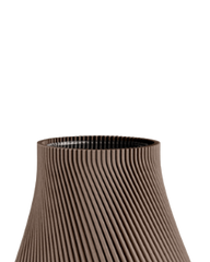 Bloz Vase in Deep Taupe 30 cm