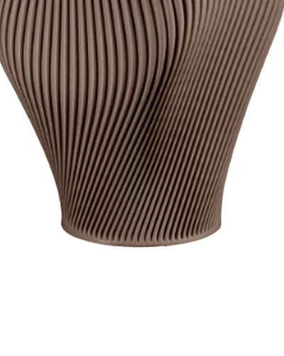 Bloz Vase in Deep Taupe 30 cm
