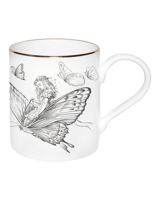 Alice in Wonderland Alice Riding Butterflies Majestic Mug - Maison SIA