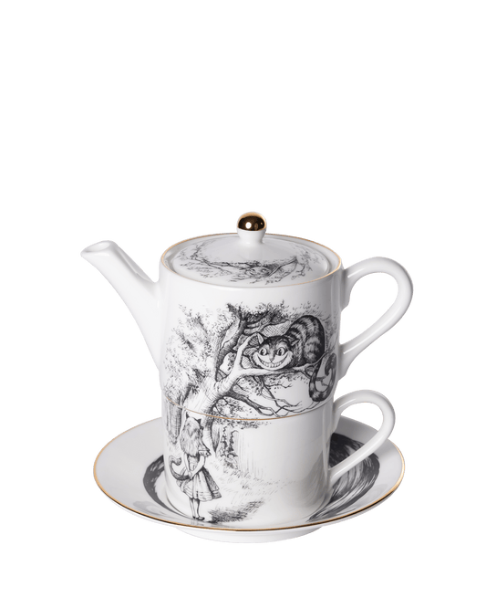 Alice In Wonderland Tea for One & saucer - Maison SIA