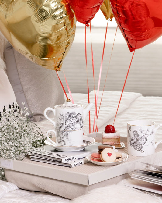 Alice In Wonderland Tea for One & saucer - Maison SIA