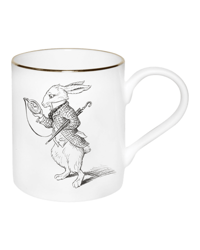 Alice in Wonderland White Rabbit & Pocket Watch Majestic Mug