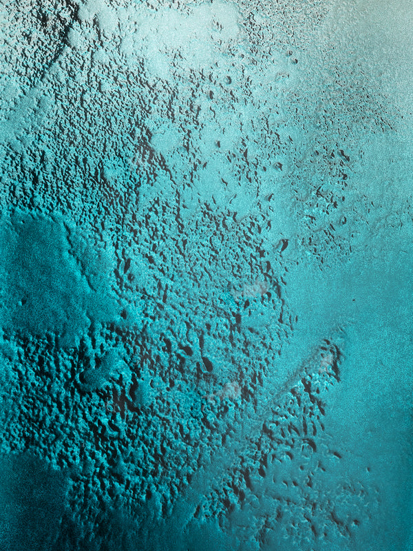 AQUAMARINE GRADIENT SILVERED WITH MEDIUM ANTIQUE FINISH