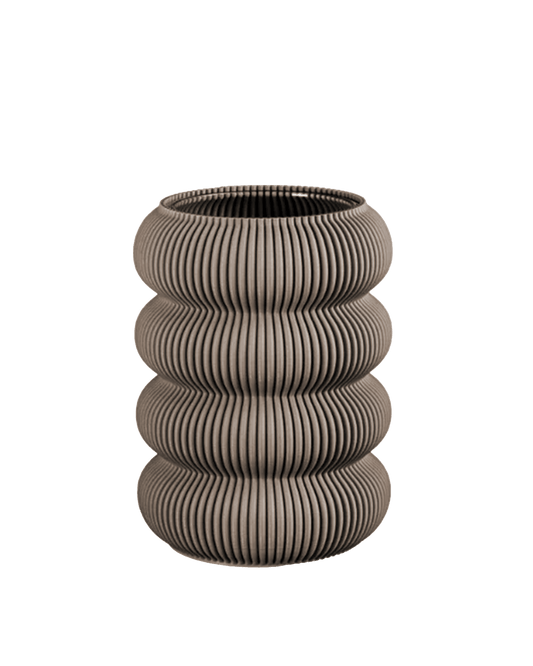 Beygl Vase in Deep Taupe 14 cm - Maison SIA