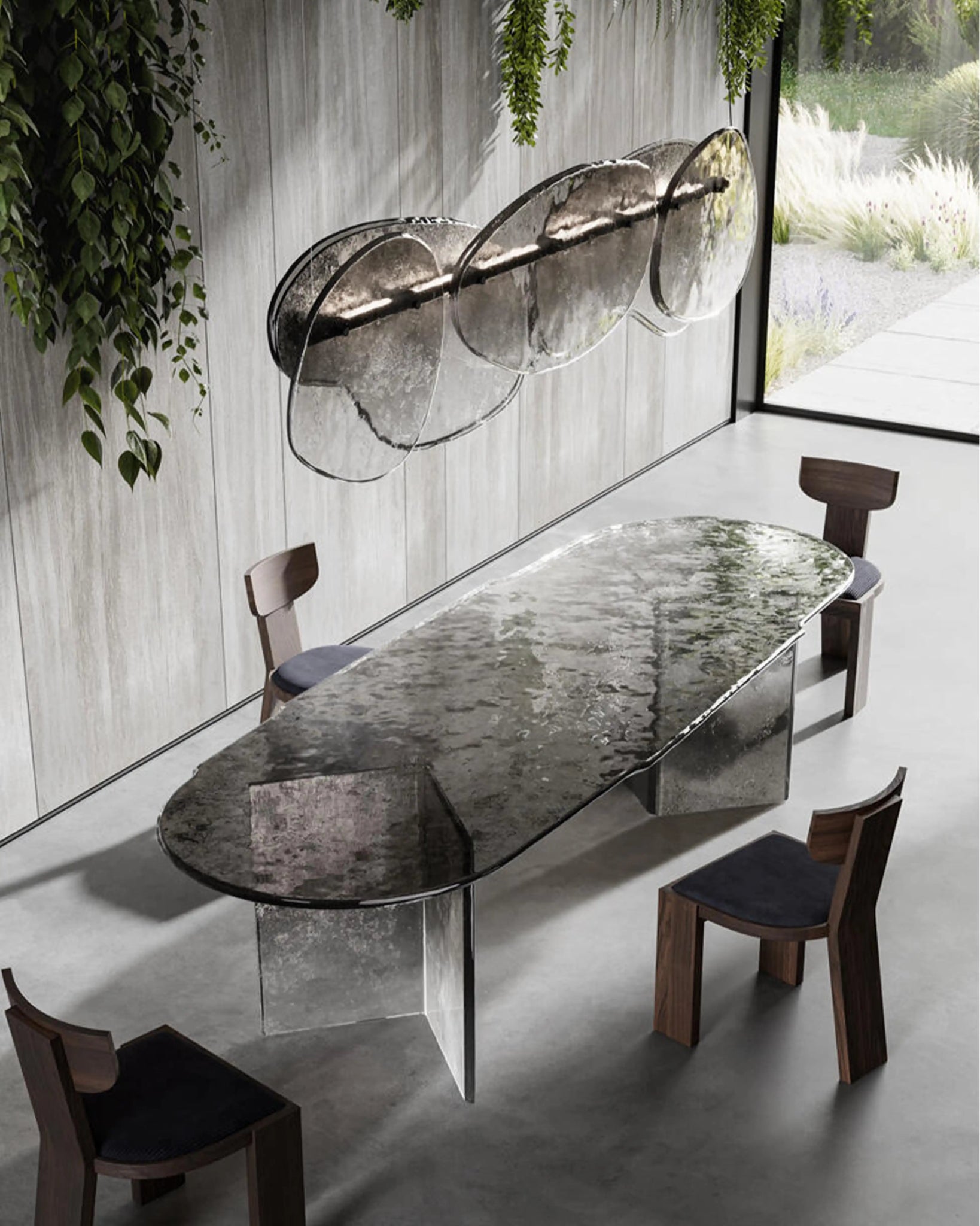 Bisatello Table by Leo De Carlo | Handcrafted Glass Masterpiece by Arte ...