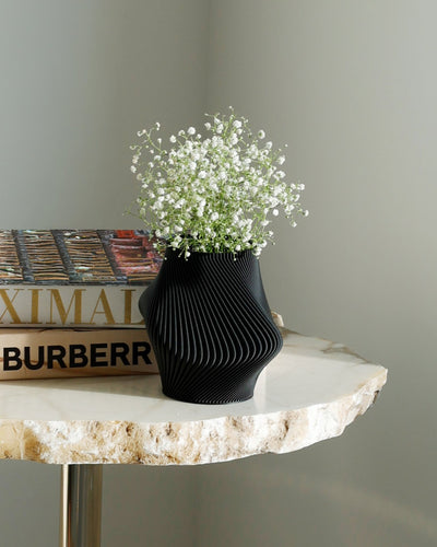 Bloz Vase in Charcoal 14 cm