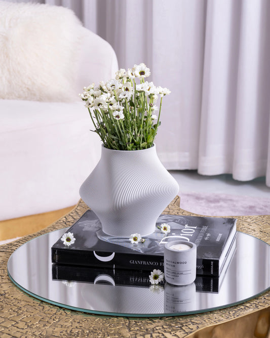 Bloz Vase in Cool grey (350g) - Maison SIA