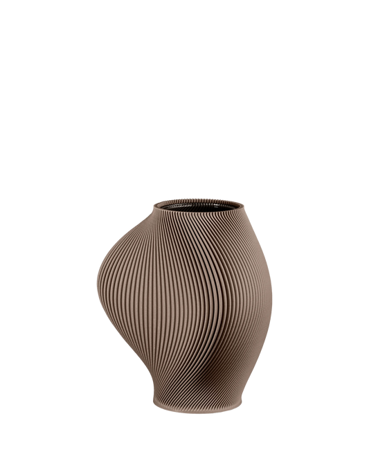 Bloz Vase in Deep Taupe (165g) - Maison SIA