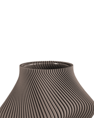 Bloz Vase in Deep Taupe 20 cm