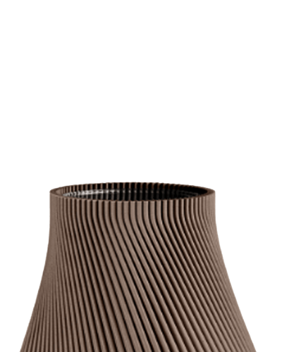 Bloz Vase in Deep Taupe 30 cm