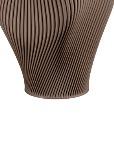 Bloz Vase in Deep Taupe 30 cm