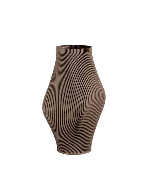 Bloz Vase in Deep Taupe 30 cm - Maison SIA