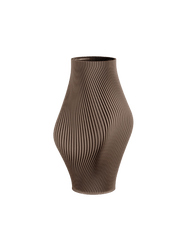 Bloz Vase in Deep Taupe 30 cm