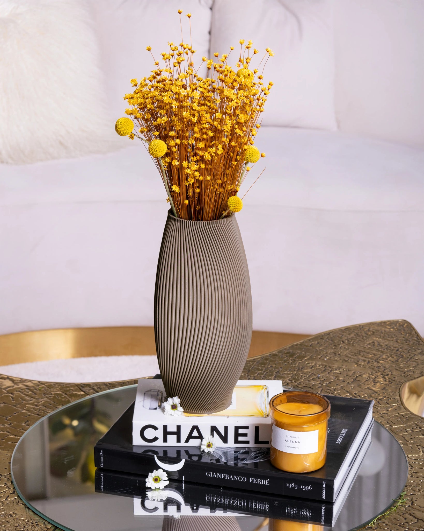 Bloz Vase in Deep Taupe | Subtle Sophistication & Eco-Friendly Design ...