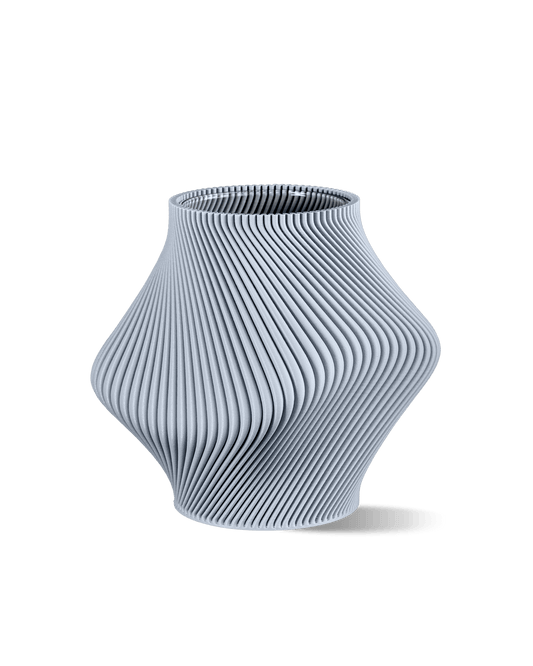 Bloz Vase in Faded Denim 14 cm - Maison SIA
