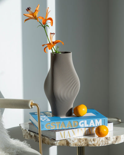 Bloz Vase in Lark Beige 30 cm