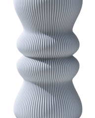 Bobe Vase in Cool Grey 30 cm