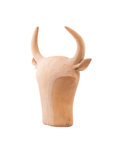 Bull Head to Pose in Beige