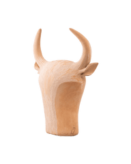 Bull Head to Pose in Beige