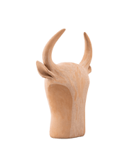 Bull Head to Pose in Beige