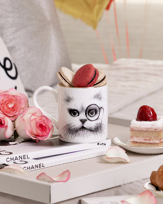 Cat Monocle Majestic Mug - Maison SIA