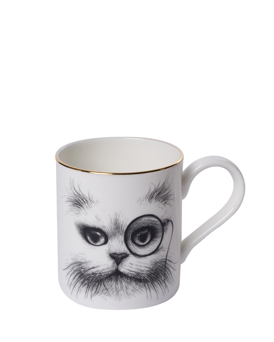 Cat Monocle Majestic Mug - Maison SIA