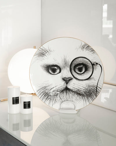 Cat Monocle Supersize Plate