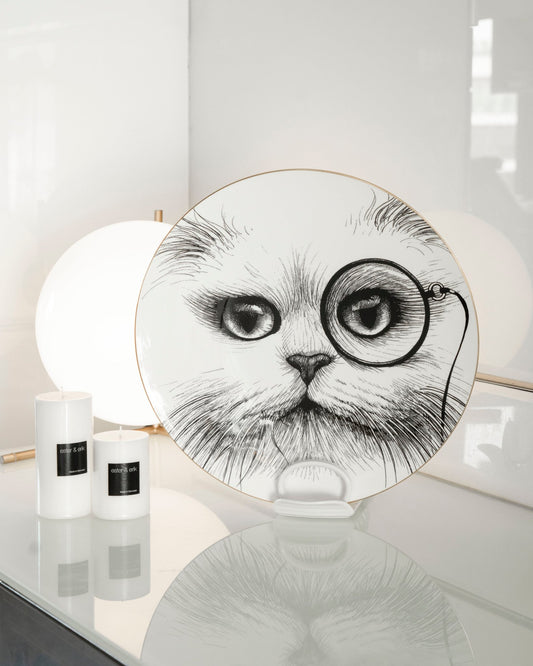 Cat Monocle Supersize Plate - Maison SIA