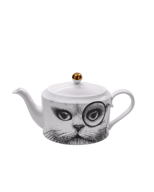 Cat Monocle Teapot - Maison SIA