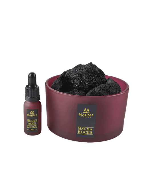 Charred Ambre Volcanic Rock Diffuser - Maison SIA