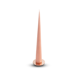 Cone candle in rosy caramel