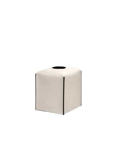 Cream Square Tissue Box