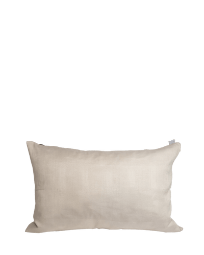 Cushioncover sand/cashmere/wide black ribbon