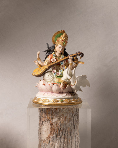 Divine Reflection Saraswati Idol