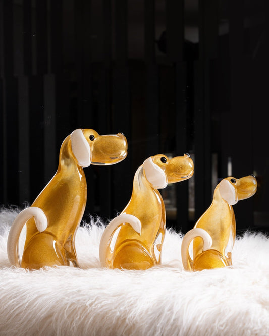 Dog Medium Amber & Gold - Maison SIA