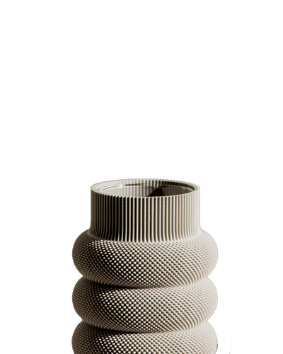 Dorn Vase in Deep Taupe 14 cm