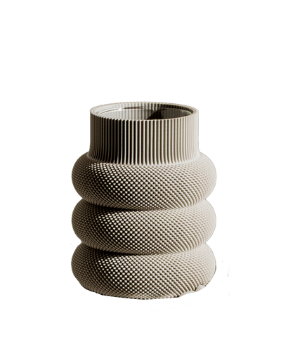 Dorn Vase in Deep Taupe 14 cm