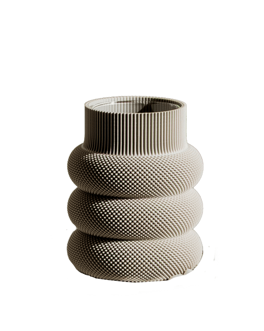 Dorn Vase in Deep Taupe 14 cm - Maison SIA