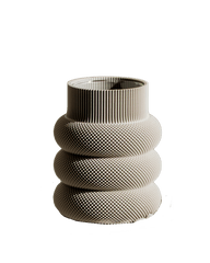 Dorn Vase in Deep Taupe 14 cm