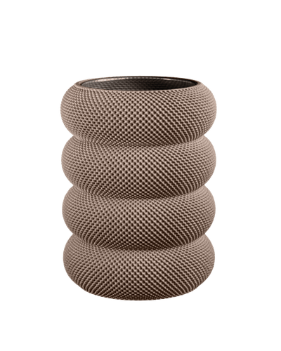 Dorn Vase in Deep Taupe 20 cm