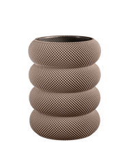 Dorn Vase in Deep Taupe 20 cm